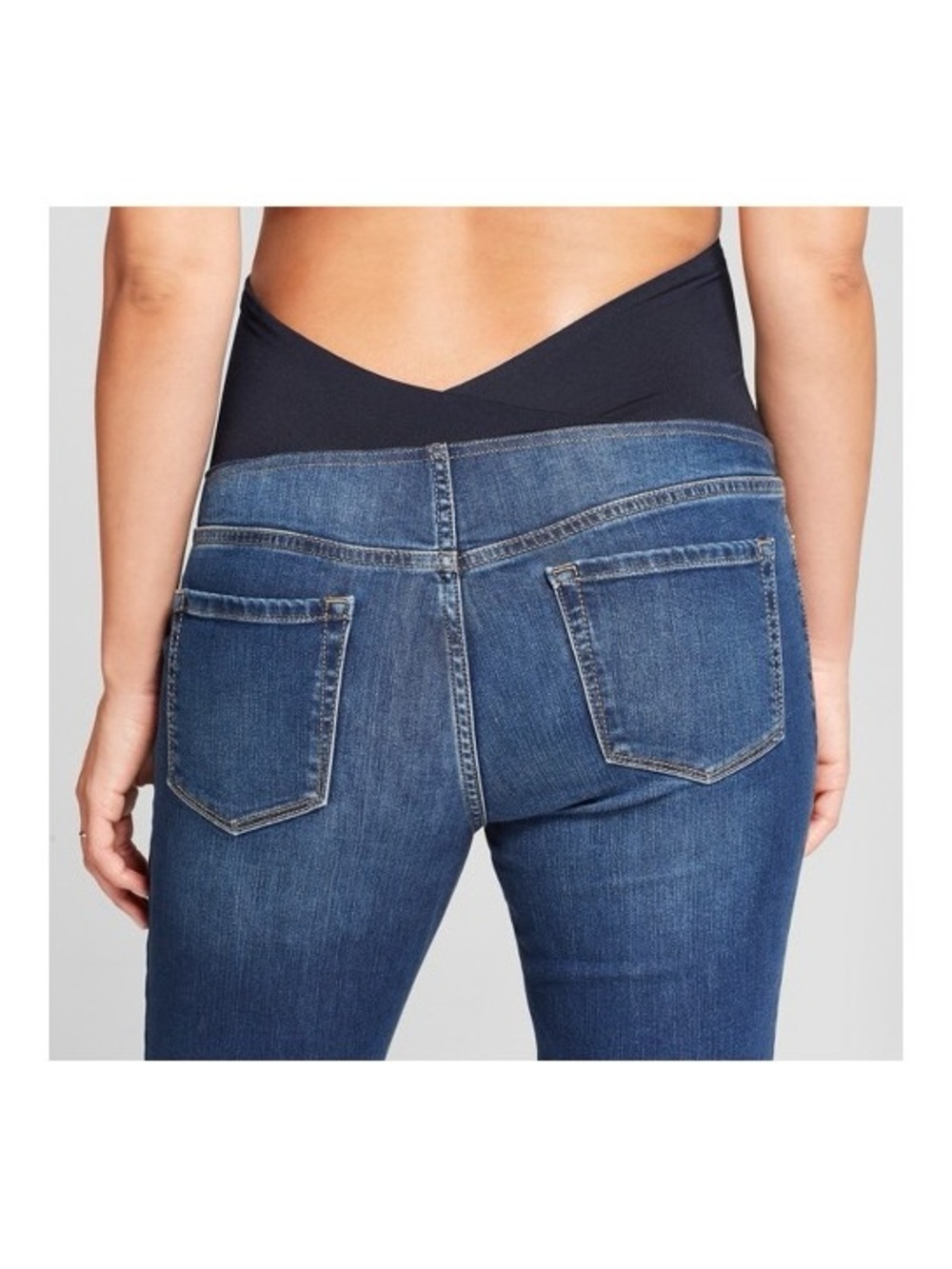 Isabel Maternity Jeggings Size 4 Crossover Back Panel Pregnancy Skinny Jeans Sz4